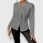 Women's Formal Work Blazer Jacket | Textured