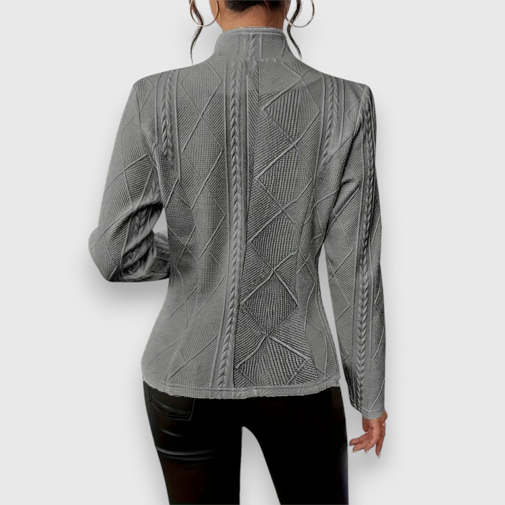 Women's Formal Work Blazer Jacket | Textured