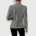 Women's Formal Work Blazer Jacket | Textured