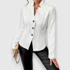 Women's Formal Work Blazer Jacket | Textured