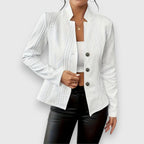 Women's Formal Work Blazer Jacket | Textured