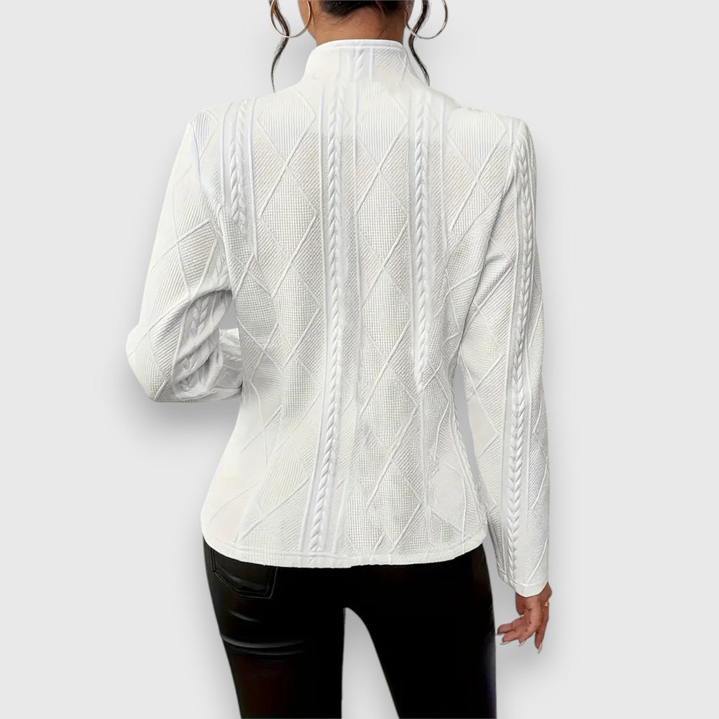 Women's Formal Work Blazer Jacket | Textured