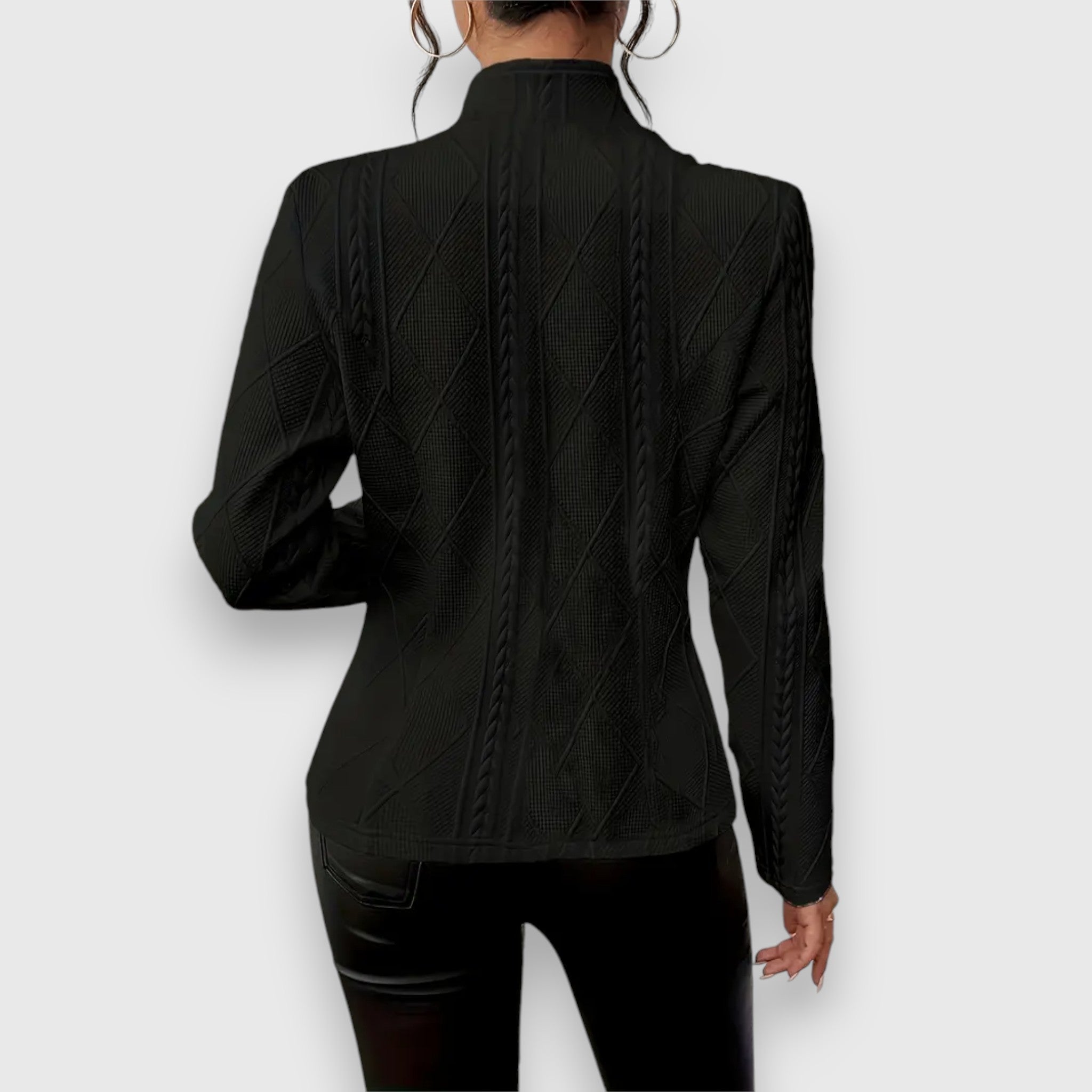 Women's Formal Work Blazer Jacket | Textured