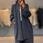 Women's Longline Knit Cardigan | Open Front