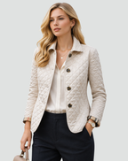 Women's Collared Quilted Jacket | Stylish