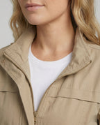 Women's Casual Zipper Jacket | Adjustable Waist