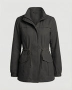 Women's Casual Zipper Jacket | Adjustable Waist