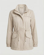 Women's Casual Zipper Jacket | Adjustable Waist