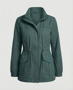 Women's Casual Zipper Jacket | Adjustable Waist
