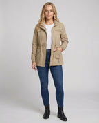 Women's Casual Zipper Jacket | Adjustable Waist