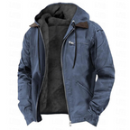 Men's Removeable Hooded Jacket | Zipper