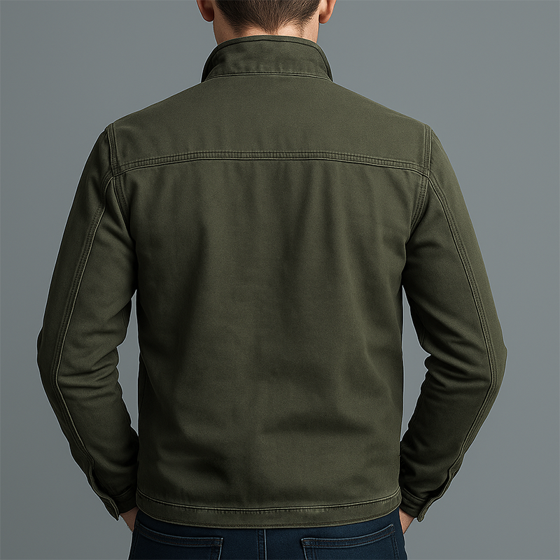Men's Vintage Zipper Jacket | Zip Pockets