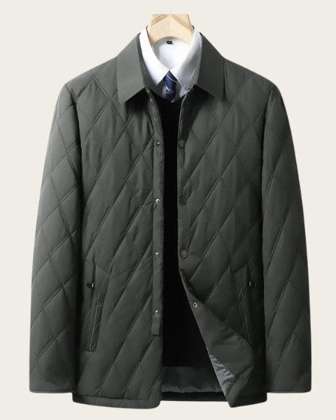 Men's Elegant Quilted Jacket | Collared
