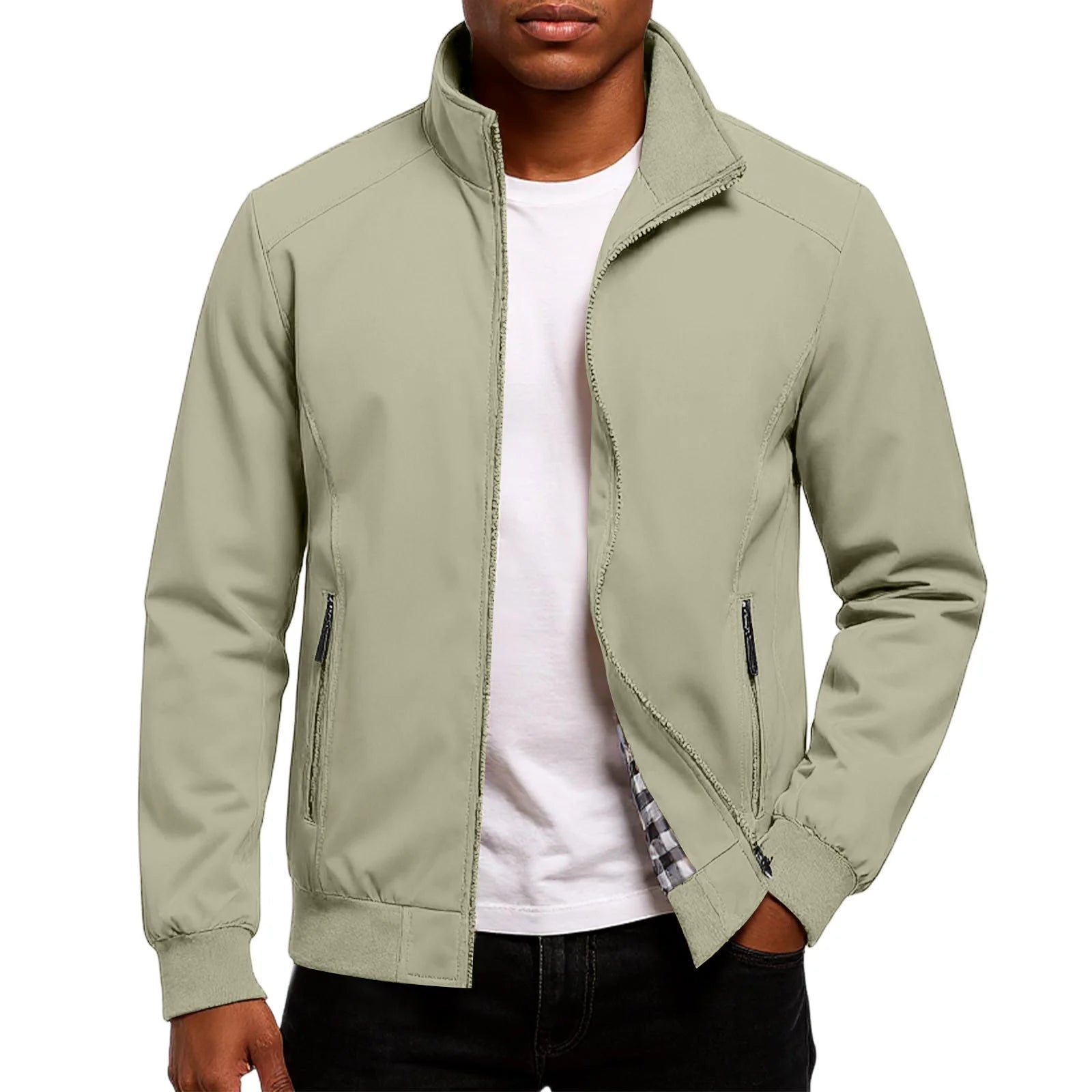 Men's Bomber Modern Jacket | Zipper