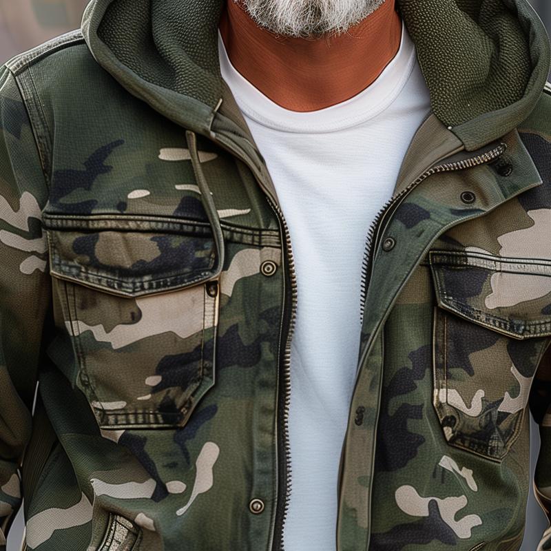 Men's Cargo Hooded Jacket | Utility Style