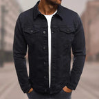 Men's Casual Trucker Jacket | Collared