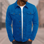 Men's Casual Trucker Jacket | Collared