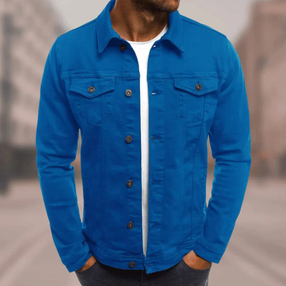 Men's Casual Trucker Jacket | Collared