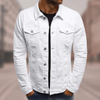 Men's Casual Trucker Jacket | Collared