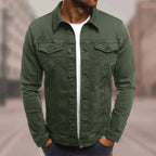 Men's Casual Trucker Jacket | Collared