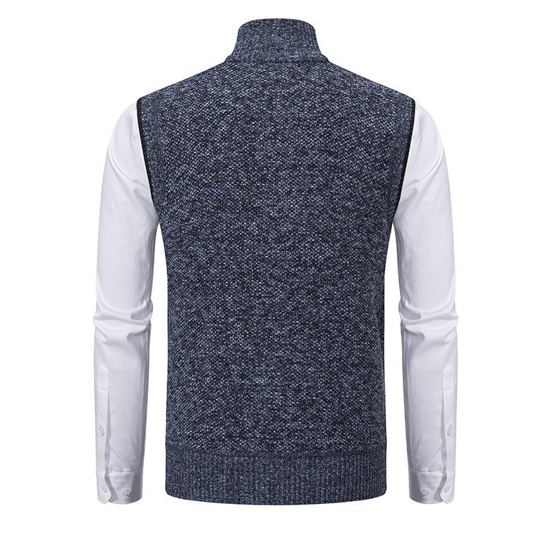 Men's Elegant Knit Sweater Vest | Zip-Front