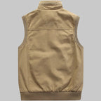 Men's Multi Pocket with High Collar Vest | Zip