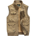 Men's Multi Pocket with High Collar Vest | Zip