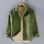 Men's Collar Long Sleeve Button Up Jacket | Casual