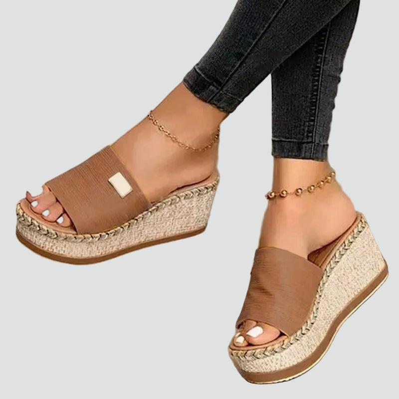 Women's Boho Wedge Sandals | Slip On