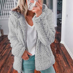 Women's Winter Casual Fur Jacket | Hooded