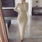 Women’s Knit Winter Bodycon Dress | Maxi