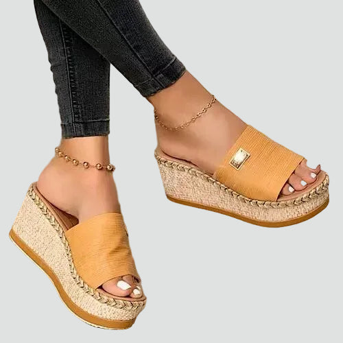 Women's Boho Wedge Sandals | Slip On