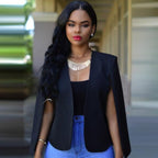 Women's Formal Cape Blazer | Open Front