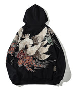 Men's Streetwear Oversized Black Hoodie | Graphic