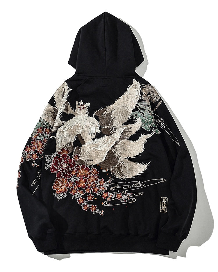 Men's Streetwear Oversized Black Hoodie | Graphic