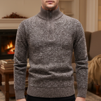 Men’s Textured Half Zip Sweater | Winter