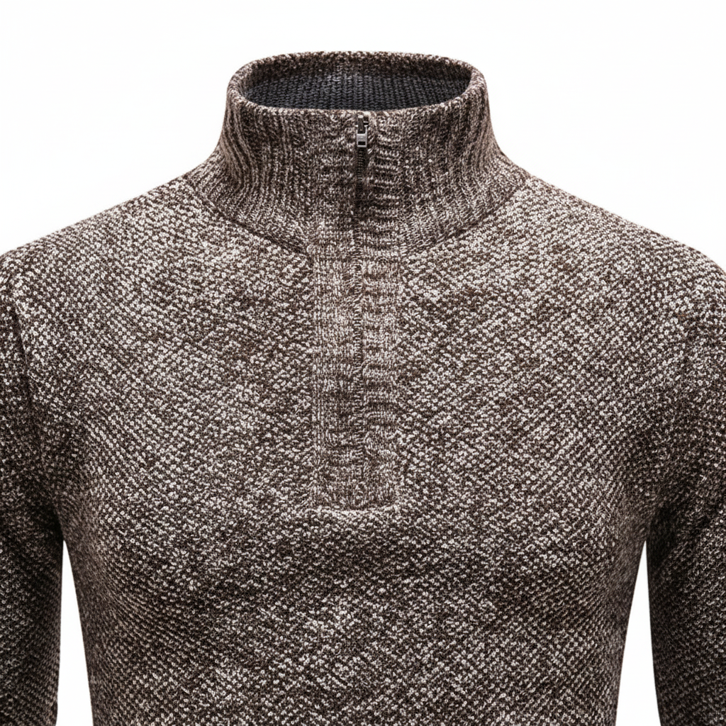Men’s Textured Half Zip Sweater | Winter