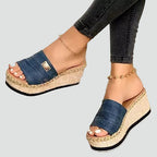 Women's Boho Wedge Sandals | Slip On