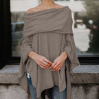 Women's Asymmetric Foldover Top | Off-Shoulder