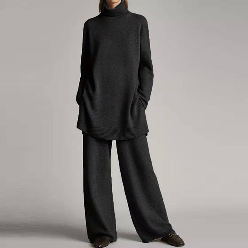 Women’s Elegant Turtleneck Set | Winter