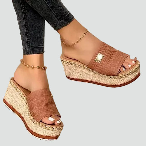 Women's Boho Wedge Sandals | Slip On