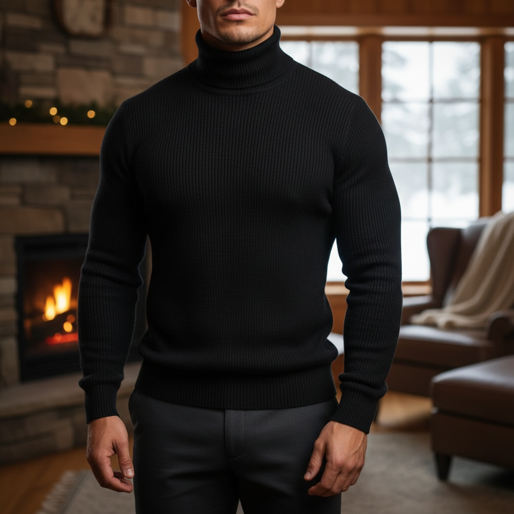 Men’s Elegant Turtleneck Sweater | Fall