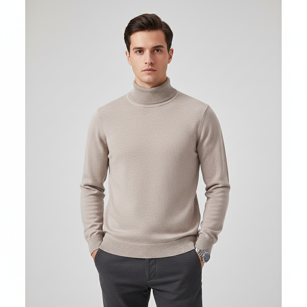 Men’s Elegant Turtleneck Sweater | Fall