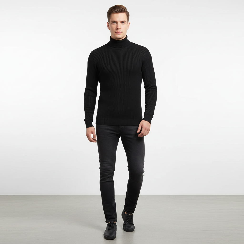Men’s Elegant Turtleneck Sweater | Fall