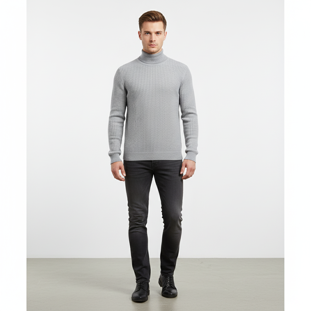 Men’s Elegant Turtleneck Sweater | Fall