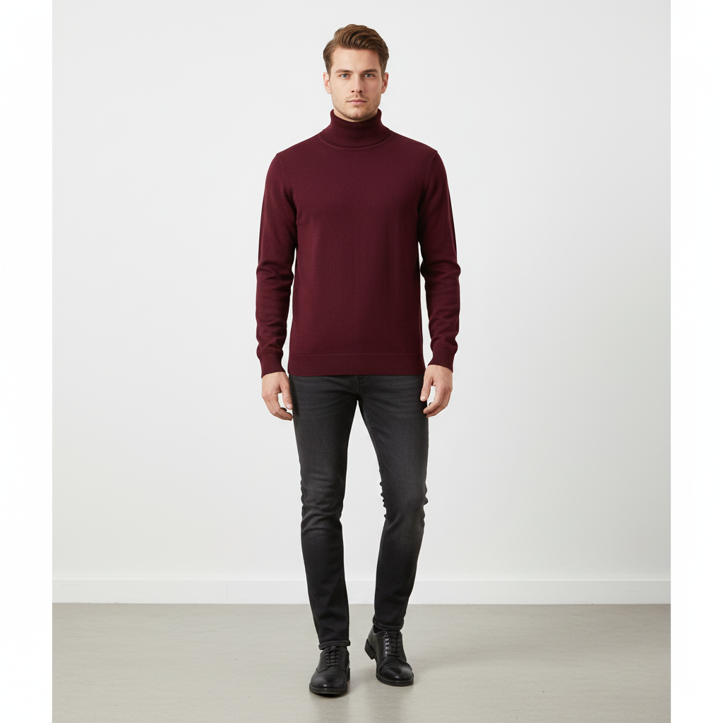 Men’s Elegant Turtleneck Sweater | Fall