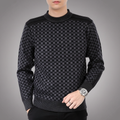 Men’s Printed Crew Neck Sweater | Fall