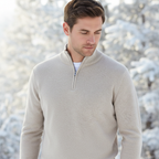 Men’s Knit Quarter Zip Sweater | Stylish