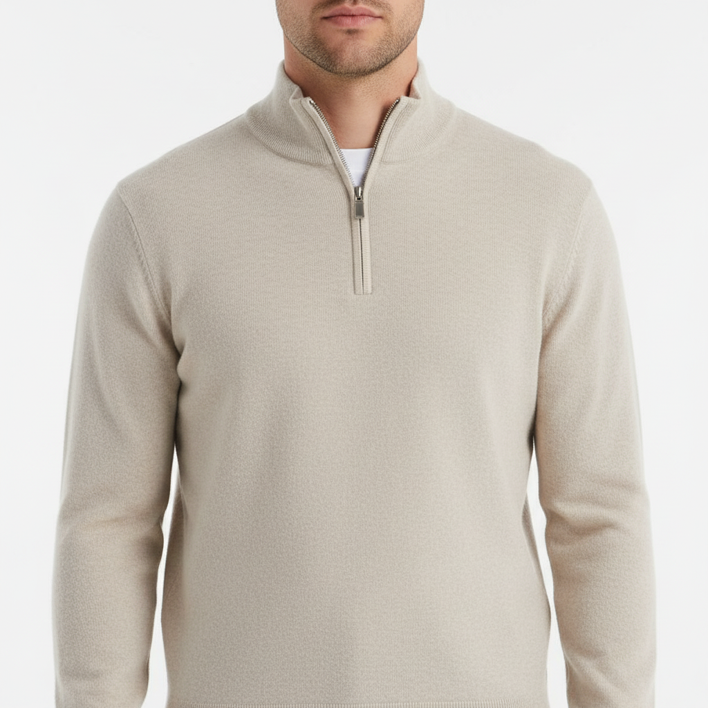 Men’s Knit Quarter Zip Sweater | Stylish