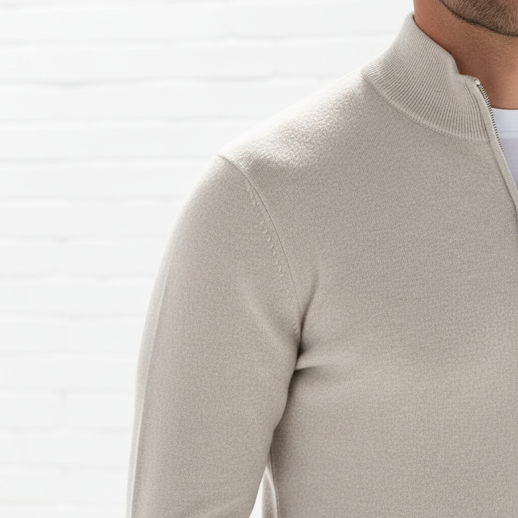 Men’s Knit Quarter Zip Sweater | Stylish